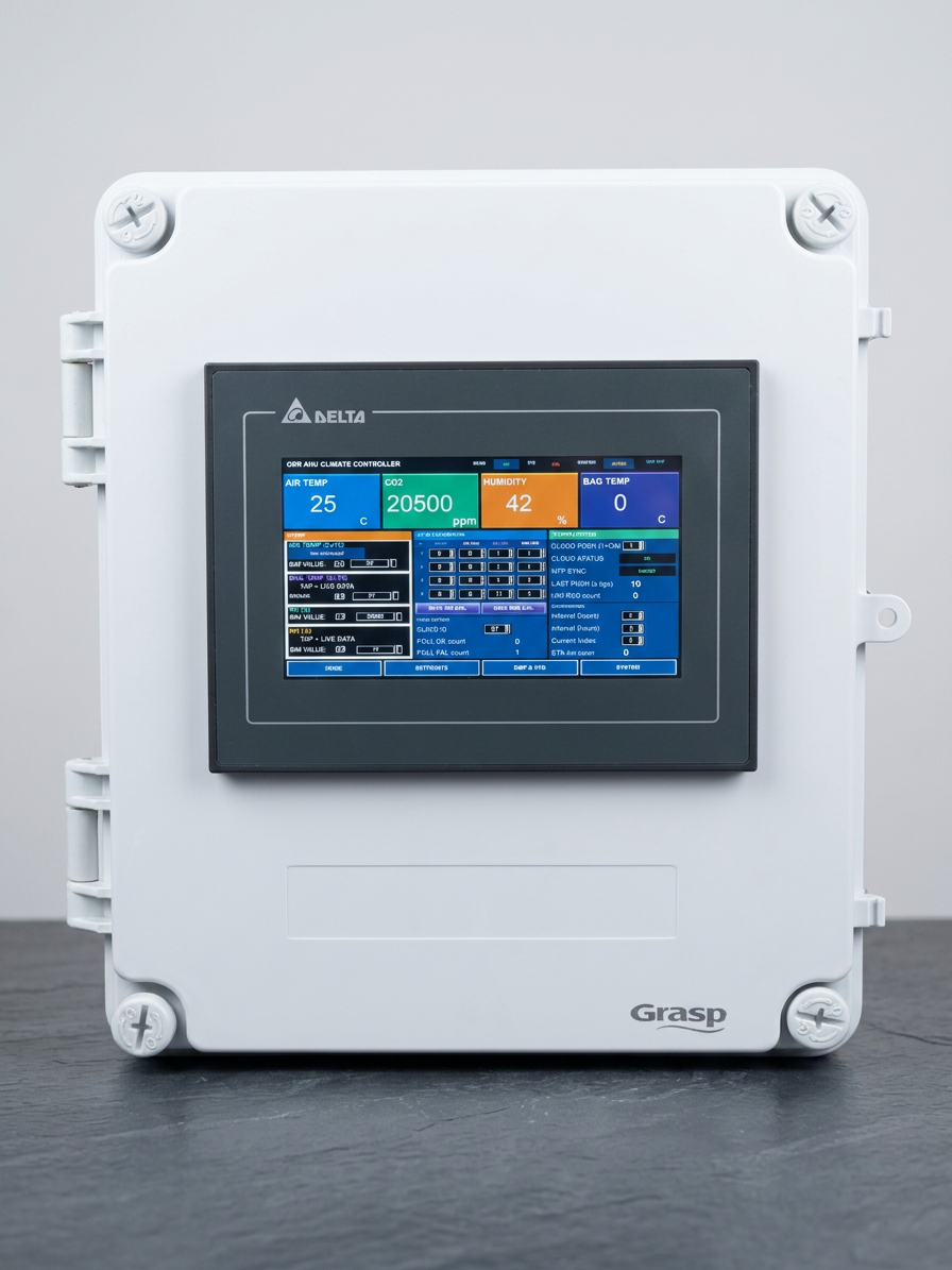 Contol-X Smart Farm Automation Controller — India's most advanced IoT-enabled mushroom grow room controller, engineered by Poem Techno Private Limited, Gurgaon